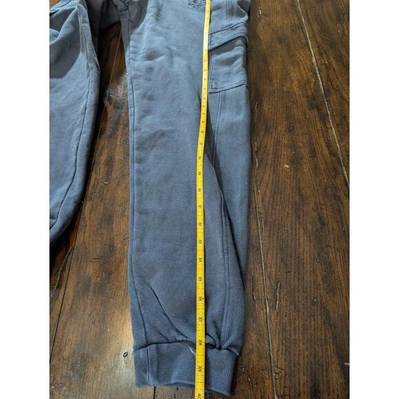 Gymshark Heritage Cargo Joggers XS Graphite Blue Pump Cover Vintage Look